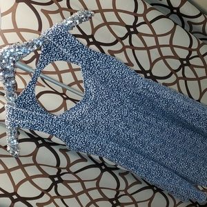 Blue and White Summer Dress